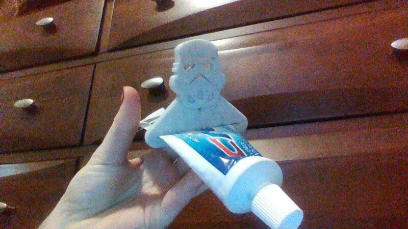 Stormtrooper Diş Macunu Sıkacağı Star Wars Çocuk Eğitici Sağlık - Görsel 4