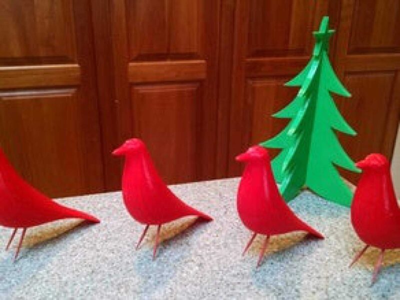 Eames House Bird Biblo Dekoratif Hediyelik Süs Eşyası Maket - Görsel 4