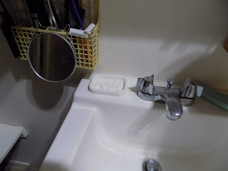 Sabunluk süzgeç Mutfak Banyo Su Tutmayan Tasarım Organik Plastik - Görsel 4