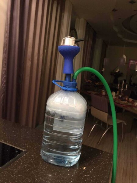 5 Litrelik Şişe Kapağından Shisha Plastik Aparat