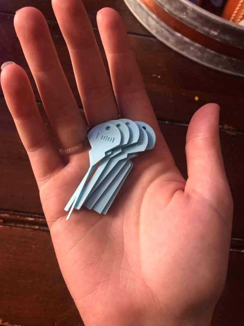 Picot Ölçer Seti (Yonca Pikot Ölçer Seti Kopyalar) Plastik Aparat - Görsel 2