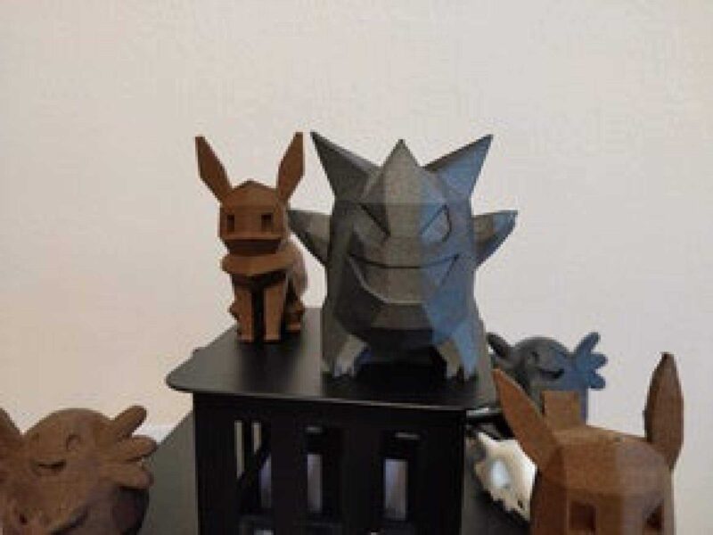 Gengar LowPoly Biblo Dekoratif Hediyelik Süs Eşyası Maket - Görsel 2