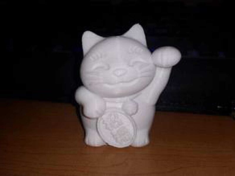 maneki-neko -Şanslı Kedi Biblo Dekoratif Hediyelik Süs Eşyası - Görsel 2