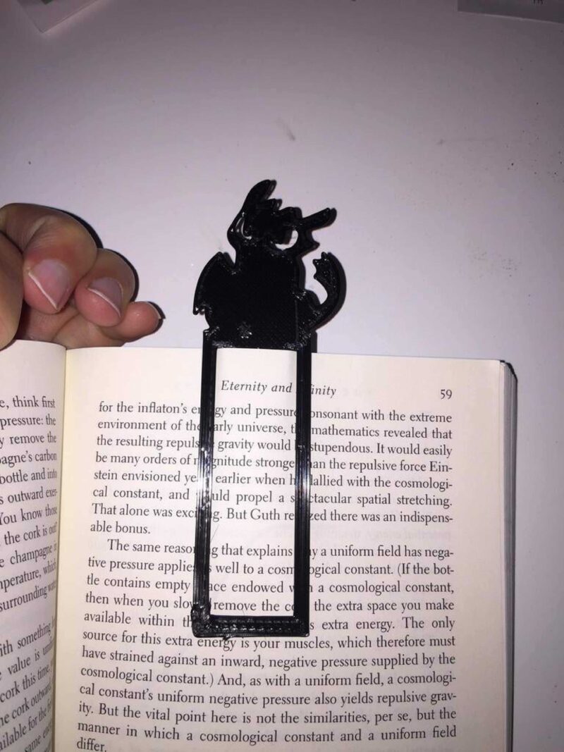 Dişsiz Gece Öfkesi Kitap Ayıracı Süs Eşyası Hediyelik Eşya - Görsel 2