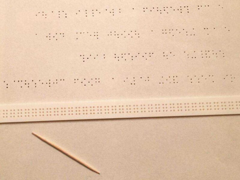Braille Slate, Bir Çizgi Plastik Aparat - Görsel 2