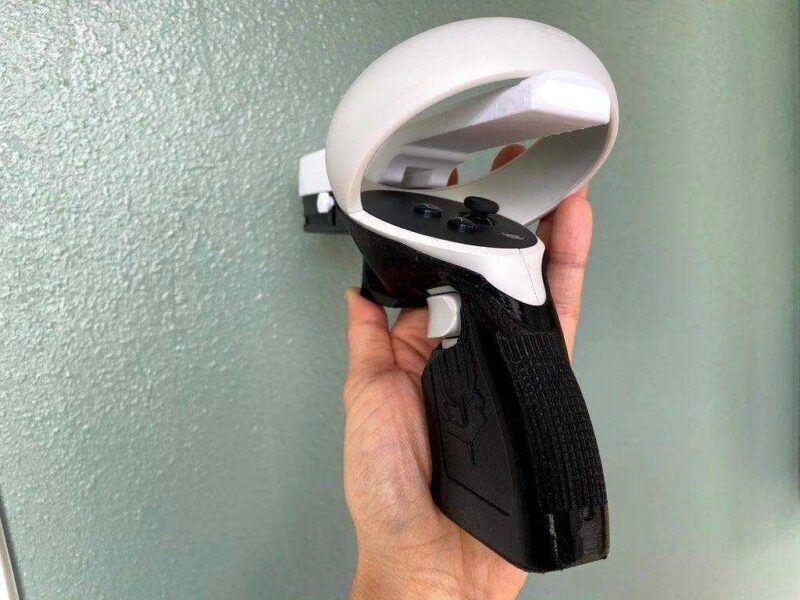 Chewey_Glk-17 Oculus Quest 2 Vr Pistol Kavrama Plastik Aparat - Görsel 3