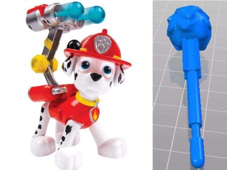 Paw Patrol Jumbo Action Pup Marshall İçin Su Projektörü Plastik Aparat