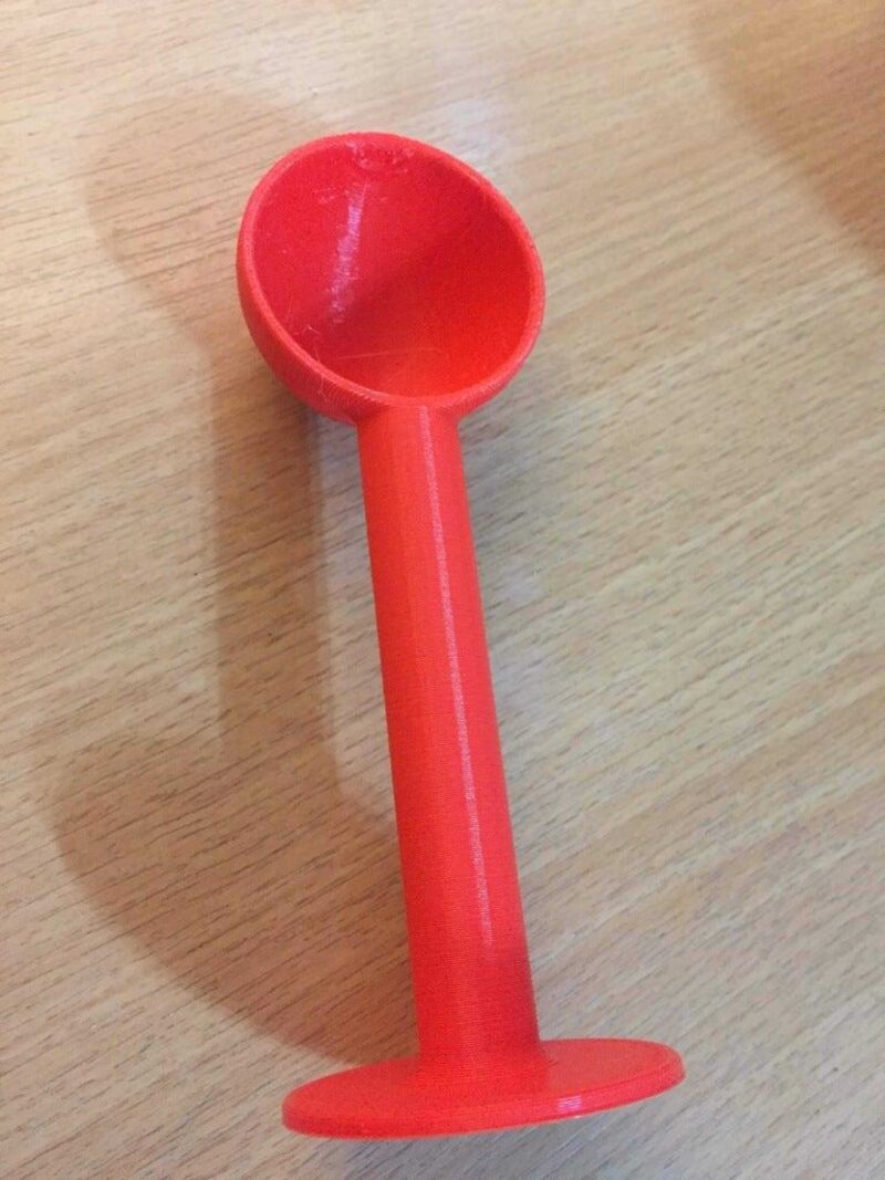 2 İn 1 Kahve Ölçme Kaşığı / Kompaktör Plastik Aparat - Görsel 2
