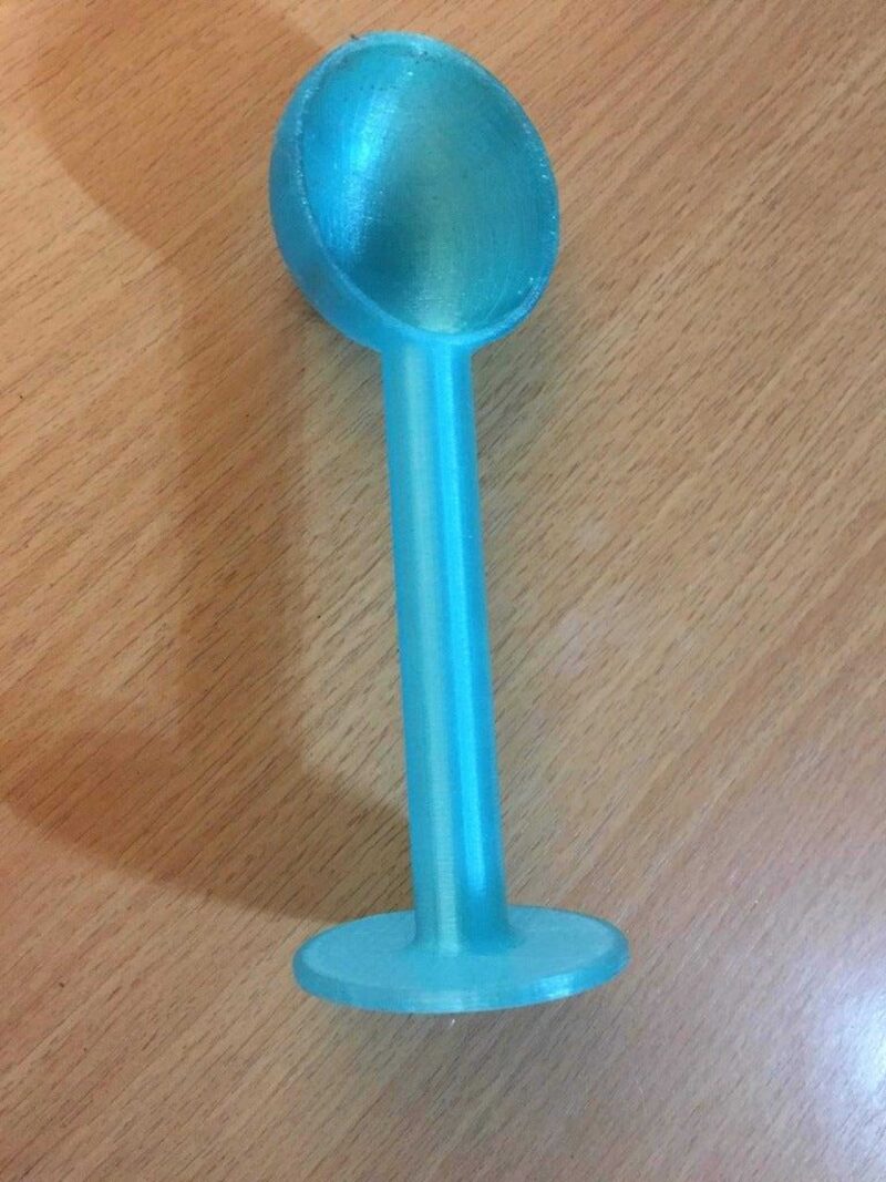 2 İn 1 Kahve Ölçme Kaşığı / Kompaktör Plastik Aparat - Görsel 3