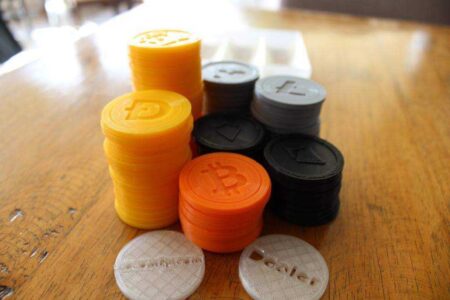 Crypto Poker Chips Plastik Aparat