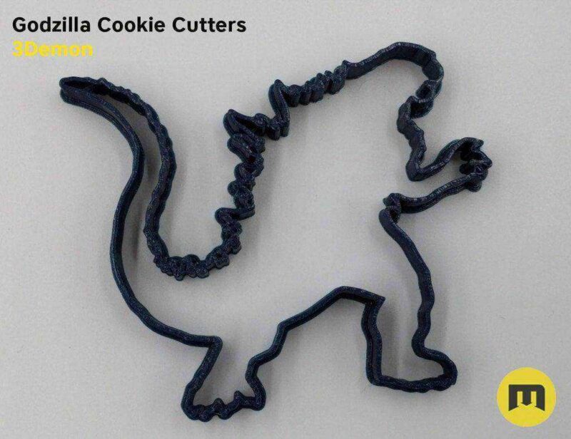 Godzilla Şekli Organik Plastikten Dekoratif Kurabiye Kalıp Kesici - Görsel 3