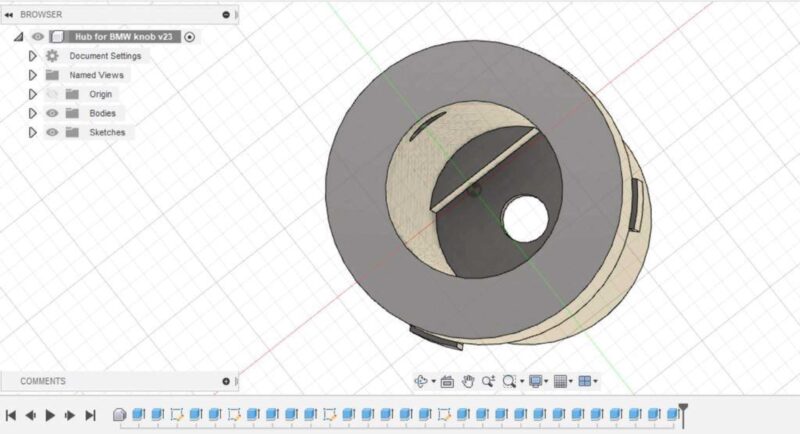 Bmw Özel Knob Logitech G29 Vardiya İçin Hub Plastik Aparat - Görsel 2