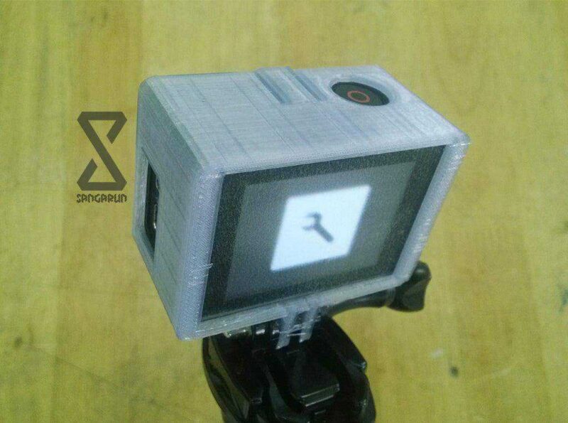 Lcd Bacpac Açık Kutu Kılıf Gopro Hero3 + Plastik Aparat - Görsel 2