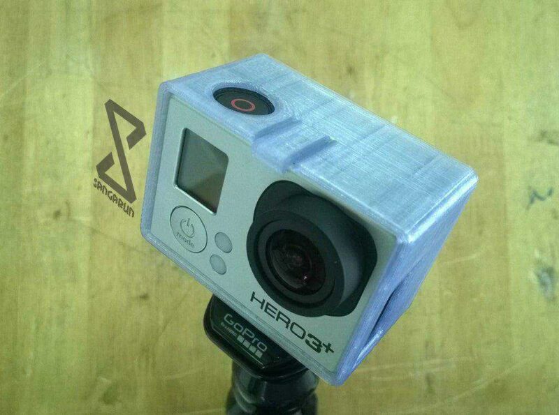 Lcd Bacpac Açık Kutu Kılıf Gopro Hero3 + Plastik Aparat - Görsel 3
