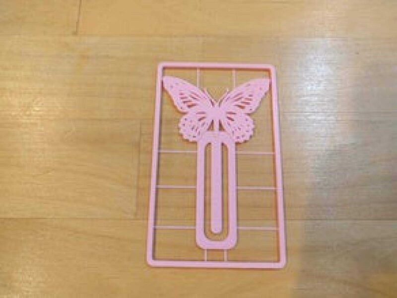 Kelebek Şeklinde Kitap Ayracı Bookmark Süslü Dekoratif