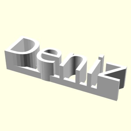 Deniz Kişiye İsime İsme Özel Üretim Masaüstü İsimlik Sevgiliye Eşe Hediyelik Masa Üstü İsimliği Ofis Hediyesi Dekoratif Organik Plastik