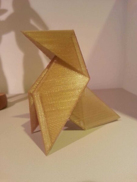 Pajarita De Papel. Origami Kuş. Plastik Aparat