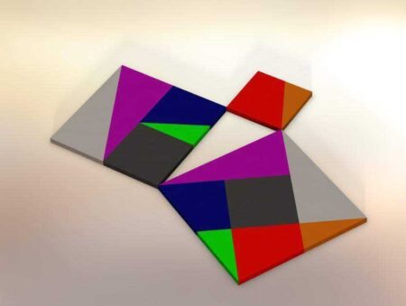 Tangram Kullanarak Pisagor Teoreminin Kanıtı Plastik Aparat