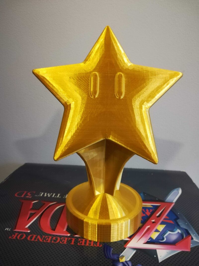 Mario Kart Turnuva Kupası Mario Yıldızı Oyuncak Biblo Dekorasyon - Görsel 2