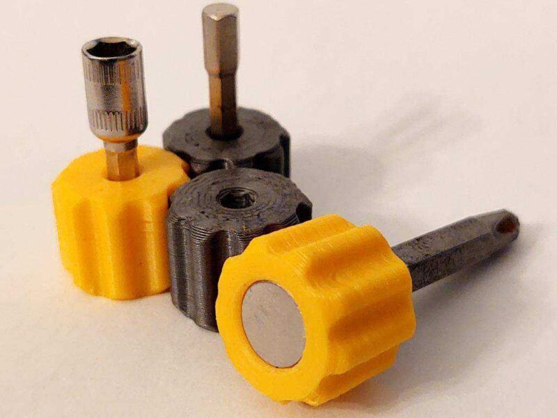 Parmak Hex Anahtarı - 4Mm Ve 1/4 İnç Plastik Aparat