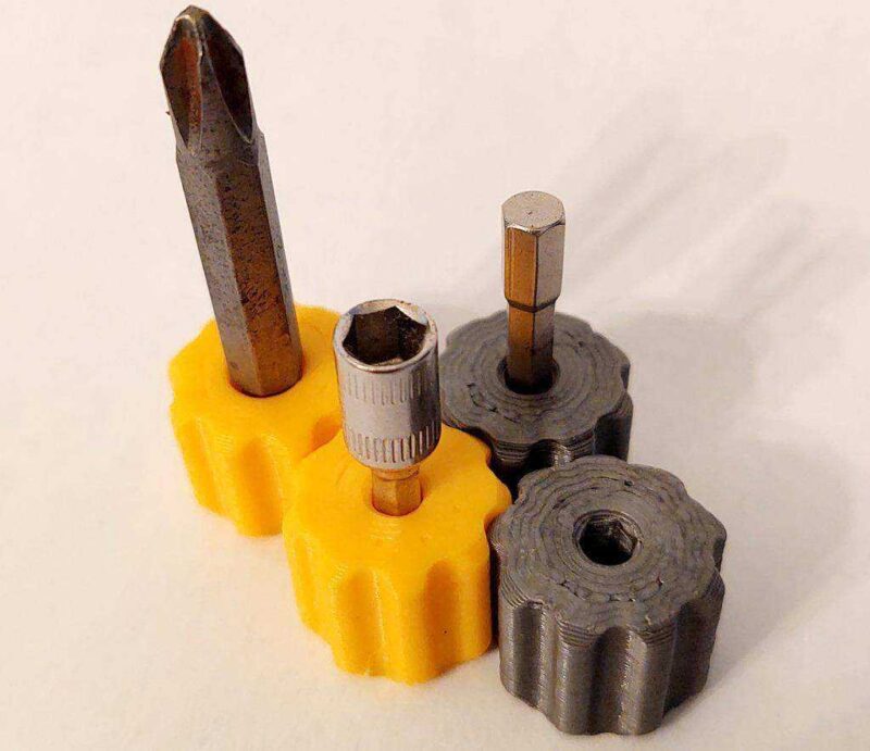 Parmak Hex Anahtarı - 4Mm Ve 1/4 İnç Plastik Aparat - Görsel 3