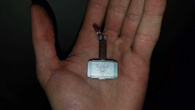 Thor Hammer Anahtarlık Dekoratif Hediyelik Biblo Anahtarlık - Görsel 4