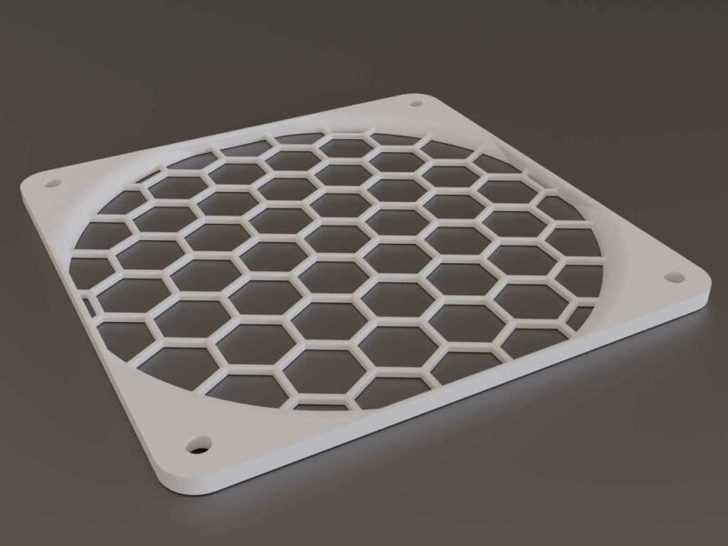 2.5Mm Fan Boşluğu İle 120Mm Fan Izgarası Plastik Aparat