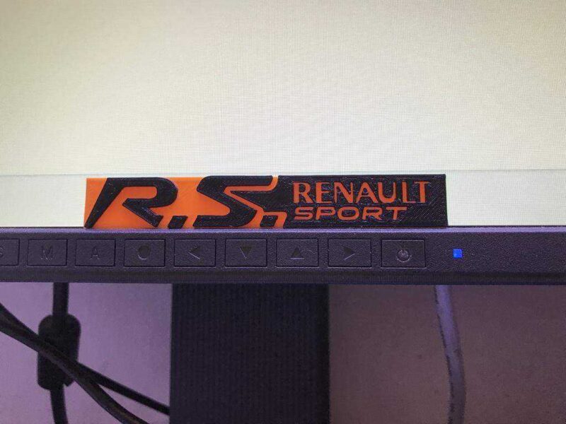 Renault Clio Rs Badge Plastik Aparat - Görsel 2