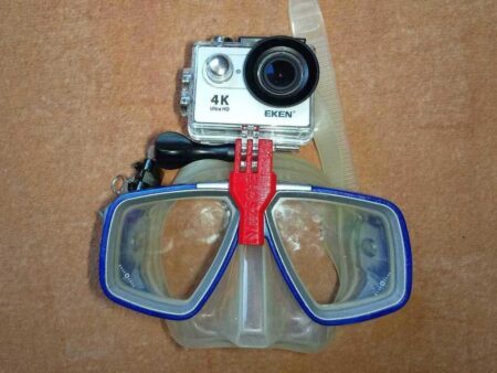 Gopro Montaj Dalış Maskesi Plastik Aparat