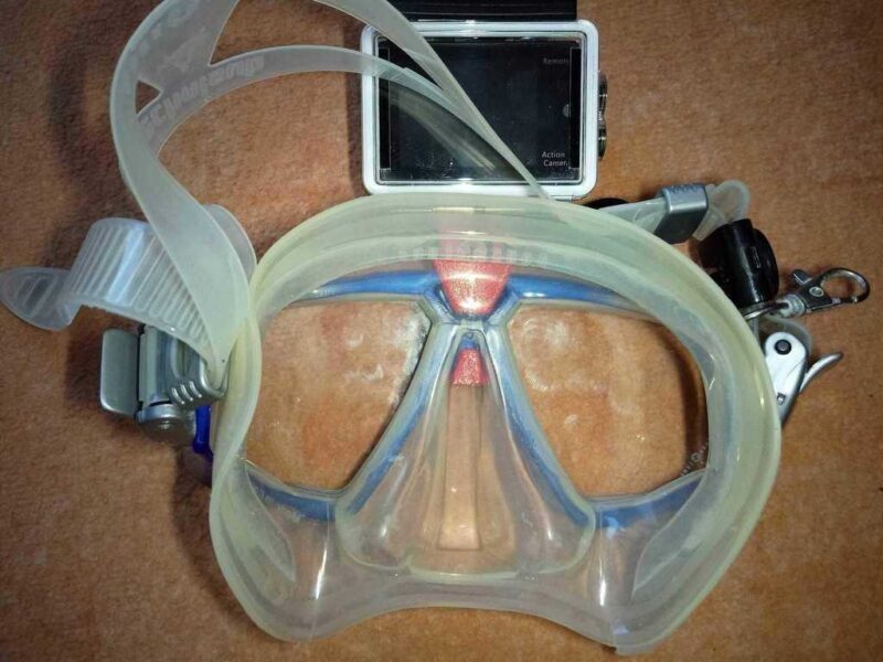 Gopro Montaj Dalış Maskesi Plastik Aparat - Görsel 2