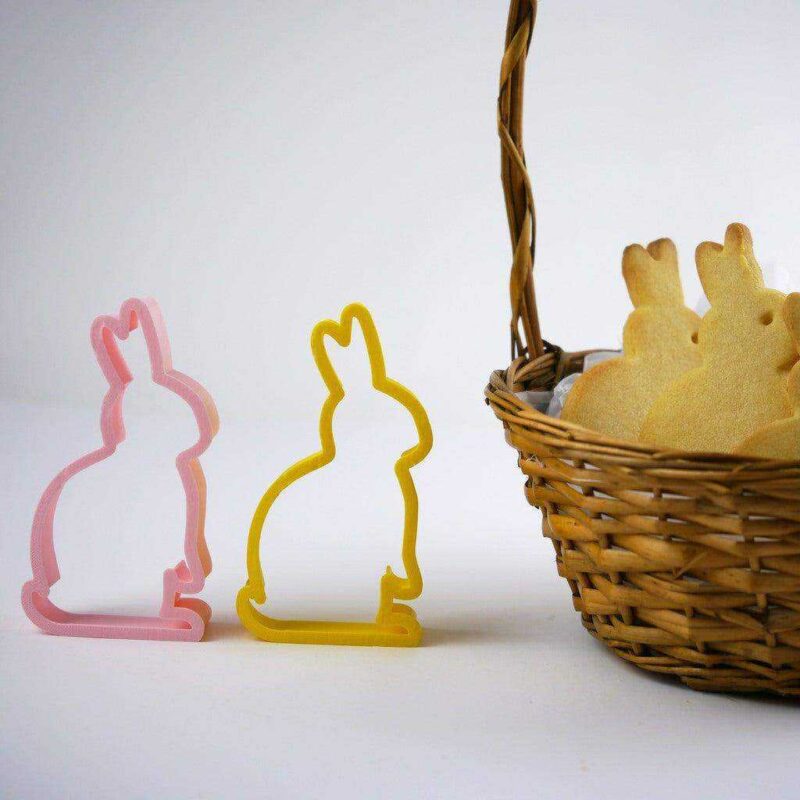 Paskalya Tavşanı Kurabiye Kesici Kalıbı Kalıp Organik Plastik