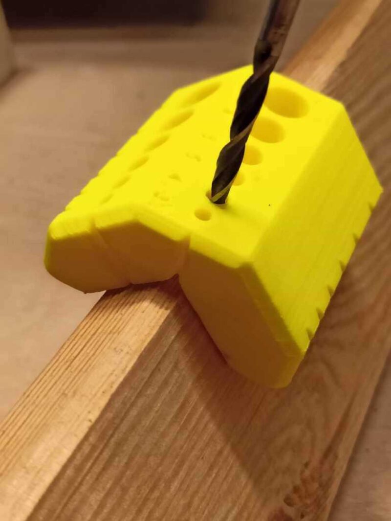 90 Ve 45 Derece Delme Kılavuzu + Çubuklar, Kenarlar Ve Taraflar 2 Cm Plastik Aparat - Görsel 2