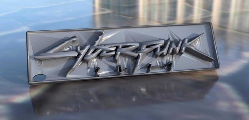 Cyberpunk 2077 Organik Plastikten Dekoratif Süs Anahtarlık - Görsel 2