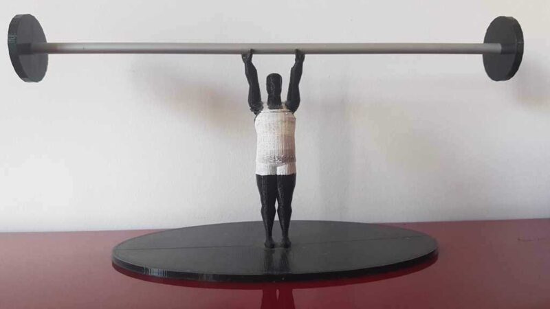 Weightlifter Tuvalet Kağıdı Tutacağı Plastik Aparat - Görsel 3