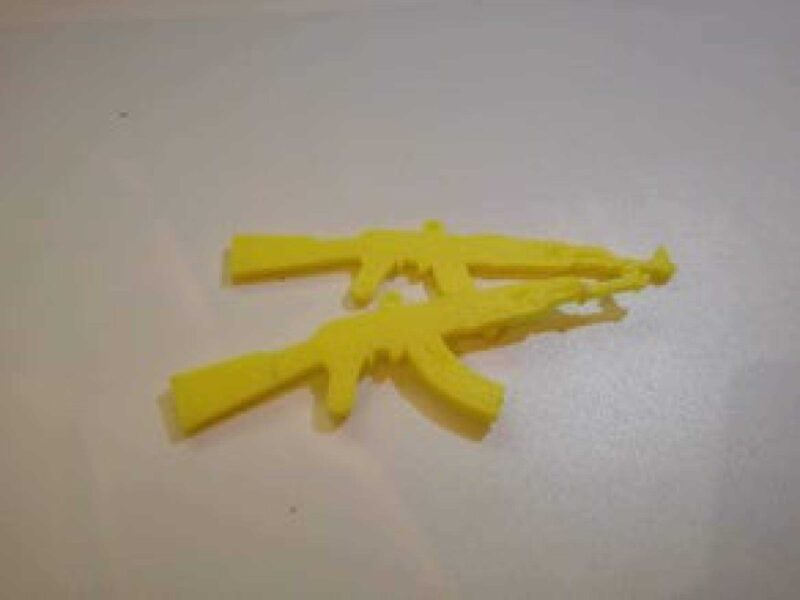 AK-47 Keleş Kolye veya Anahtarlık Organik Plastikten Oyuncak - Görsel 4
