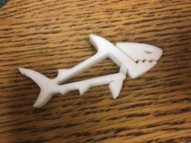 Köpekbalığı Shark Klips Kıskaç Klips Metal Kağıt Para - Görsel 3