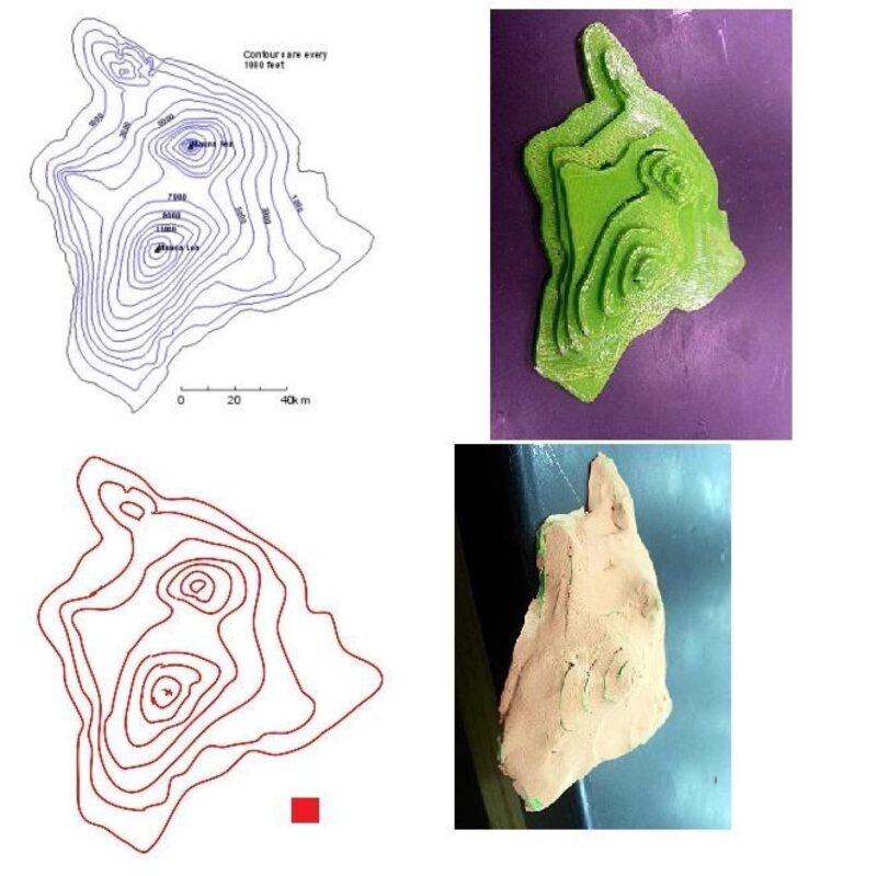 3D Bir Topografik Yazdır Menü Plastik Aparat - Görsel 3