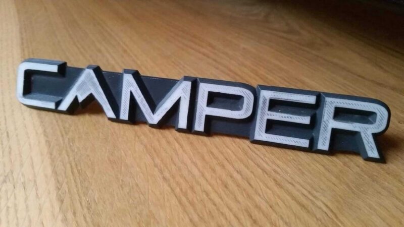 Vw T3 Bagaj Kapağı Camper Logosu Plastik Aparat - Görsel 3