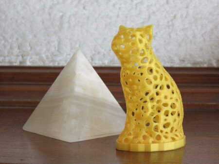 Voronoi Kedi Figürü Modeli Dekoratif Biblo Süs Eşyası Hediyelik