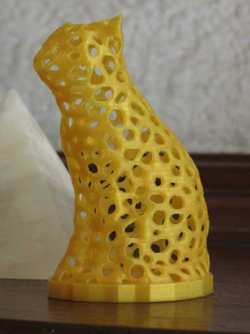 Voronoi Kedi Figürü Modeli Dekoratif Biblo Süs Eşyası Hediyelik - Görsel 2