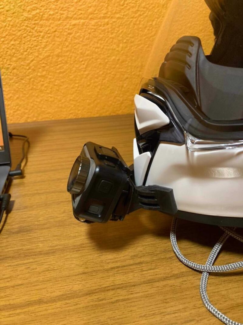 Hjc F70 Gopro İçin Chin Montajı (Veya Benzer) Plastik Aparat - Görsel 2