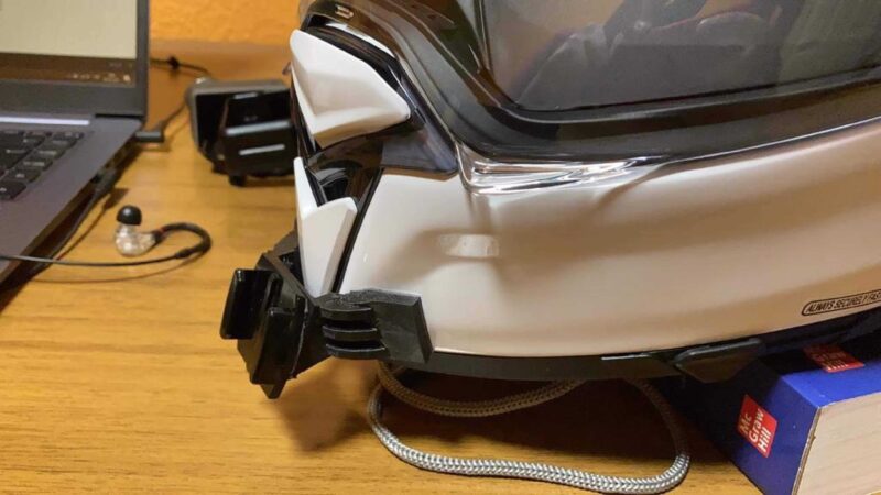 Hjc F70 Gopro İçin Chin Montajı (Veya Benzer) Plastik Aparat - Görsel 3
