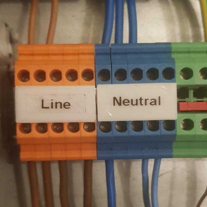 Din Terminal Bloğu Etiketi - 5.2Mm Pitch, 5 Pin Plastik Aparat