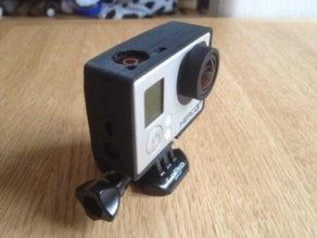 KISS GoPro hero3 + siyah baskı Çerçeve aksesuar tutucu vida hariç