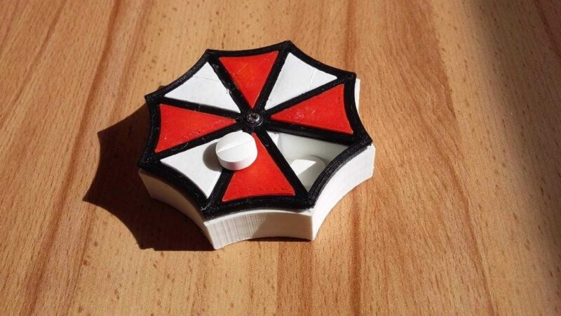 Şemsiye Hap Kutusu Plastik Aparat