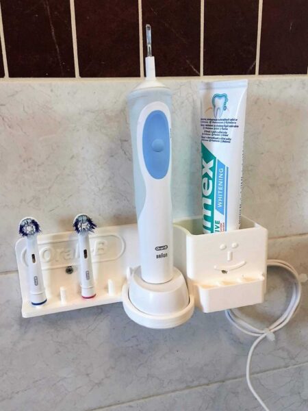 Braun Oral-B Duvara Montaj Şarj Cihazı Ve Diş Fırçası Tutucu Plastik Aparat