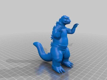 Godzilla Organik Plastikten Biblo Dekoratif Hediyelik Eşya