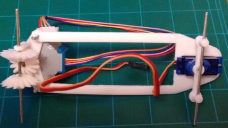 Servo Motorlu Araç Direksiyon Tutucu - Arduino Temel Kiti. Plastik Aparat