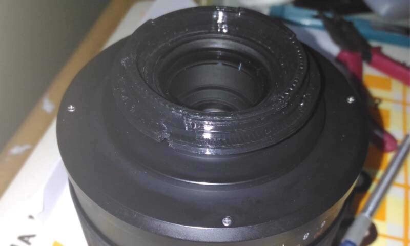 T-Mount (M42) - Canon  EOS Adaptörü  Organik Plastikten - Görsel 3