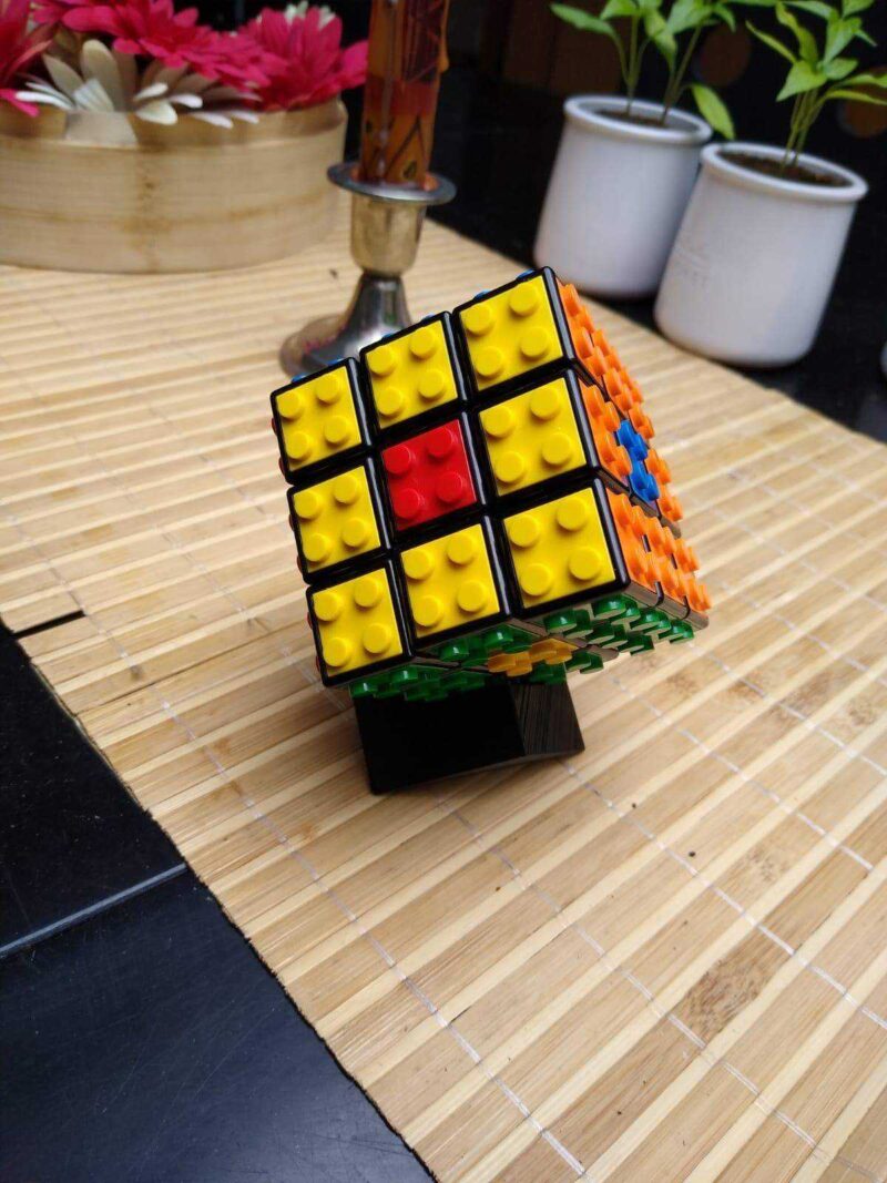 Sihirli Küp İçin Stand (Örneğin Rubik) Plastik Aparat - Görsel 4